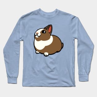 Brown and White Bunny Rabbit Coney Long Sleeve T-Shirt